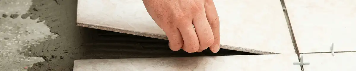 Professional installing ceramic tile floors in Pueblo, CO