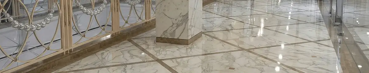 Beautiful marble floor professionally installed in Pueblo, CO