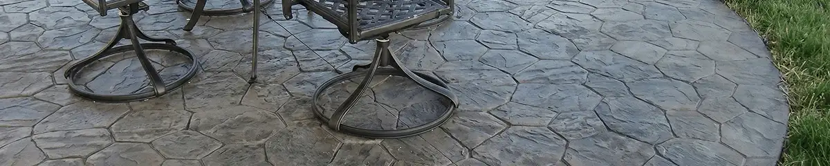Garden relaxation area with professionally installed stone flooring in Pueblo CO